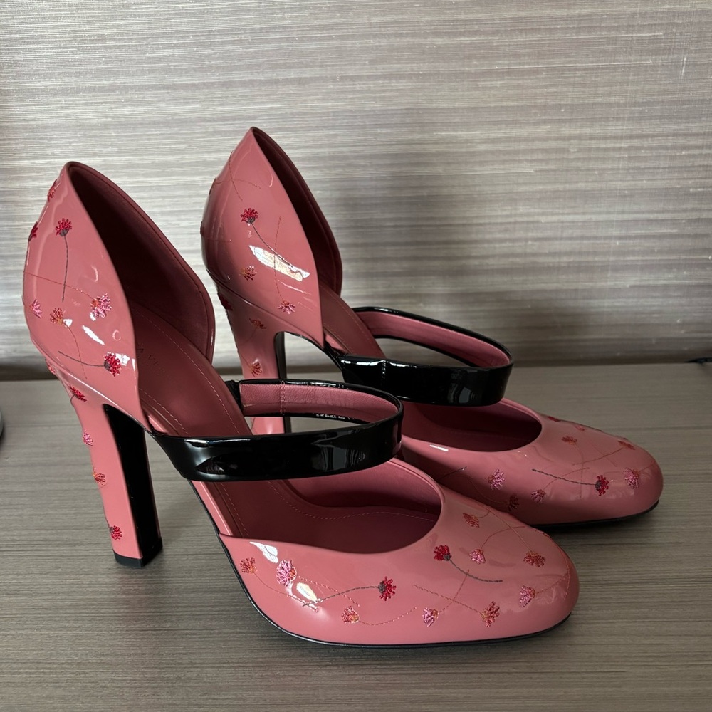 NWT Bottega Venets pink floral heels size 40 - Picture 2 of 8